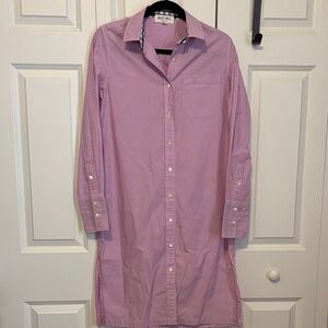 Alex Mill Pink & White Striped Shirt Dress